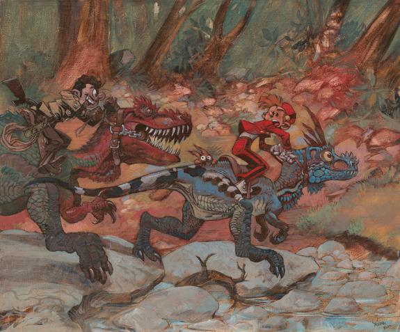 Yoann - Spirou et Fantasio, Peinture originale