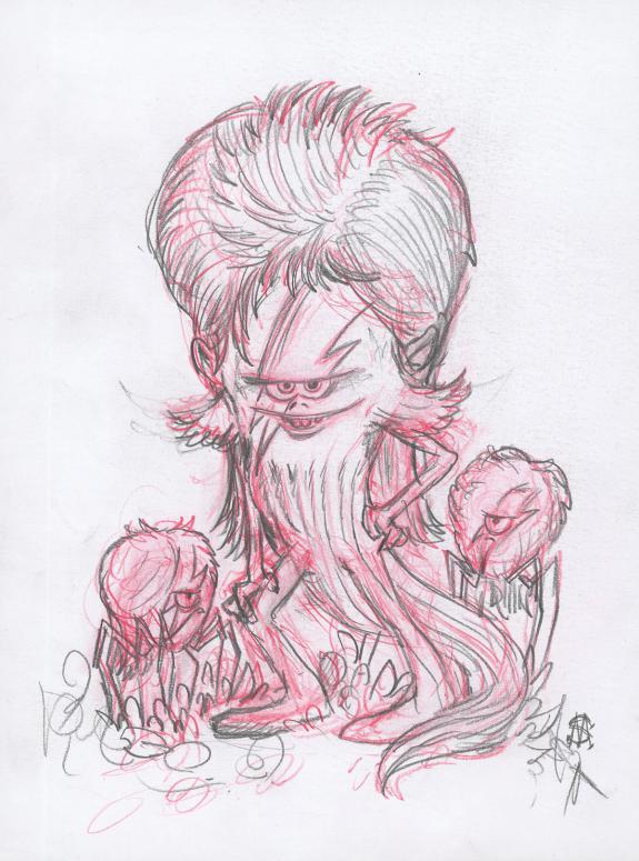 Stan Manoukian - Crayonn&eacute; original de Bowie