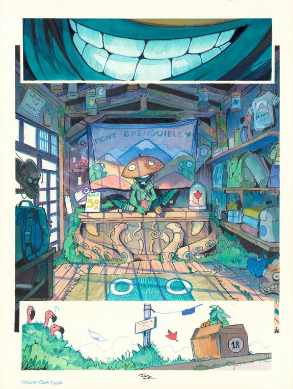 Davide Tosello - Maison Croa Croa, Planche originale n&deg;18