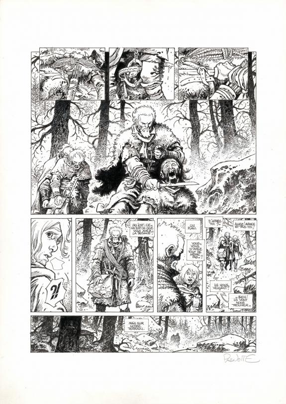 Jo&euml;l Parnotte - Le Ma&icirc;tre d'armes, Planche originale n&deg;55, r