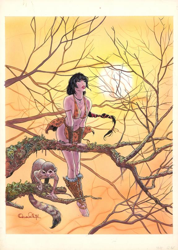 Massimo Carnevale - Couverture originale pour le magazine Sk