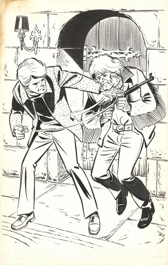 Tibet - Ric Hochet, Enqu&ecirc;te dans le pass&eacute;, Illustration orig