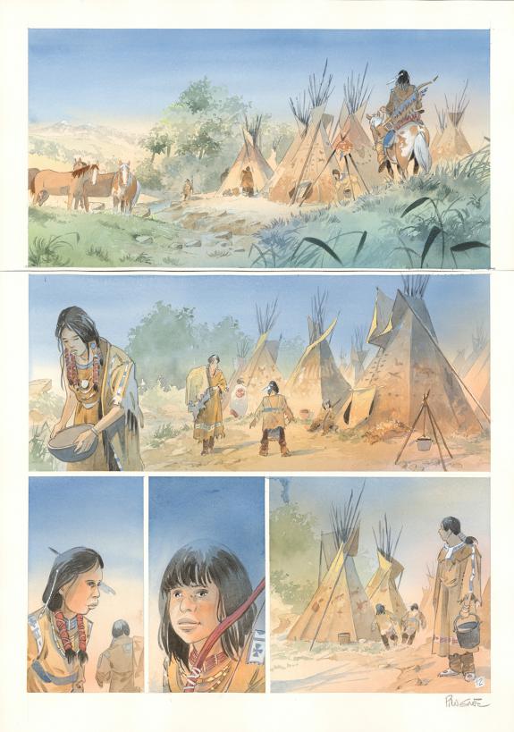 Patrick Prugne - Cheyenne, Planche originale n&deg;12