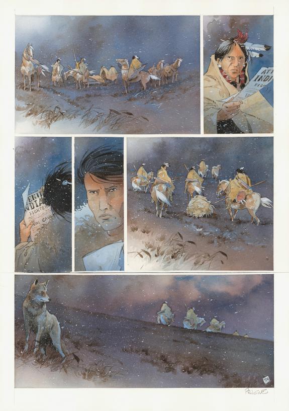 Patrick Prugne - Cheyenne, Planche originale n&deg;34