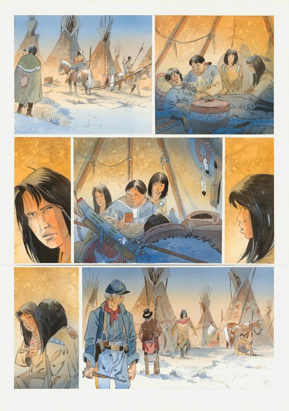Patrick Prugne - Cheyenne, Planche originale n&deg;41
