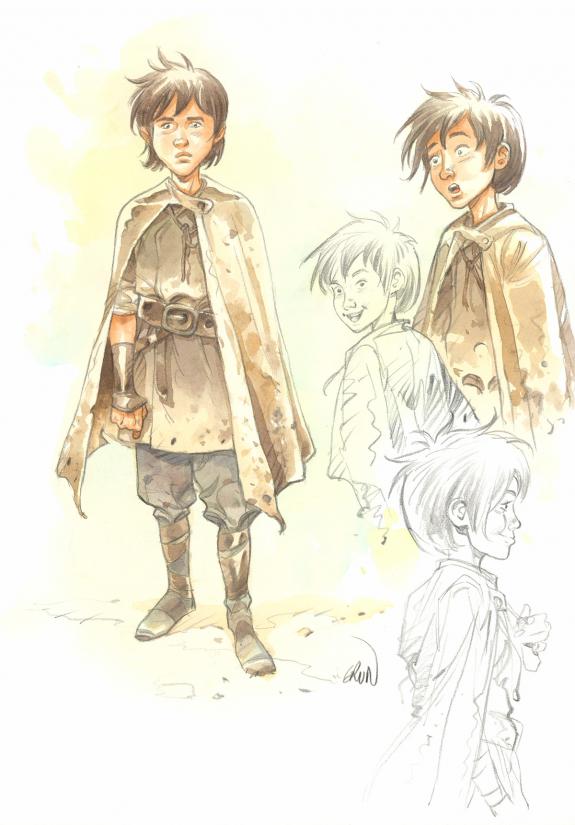 Grun - Les Hautes Herbes, Illustration originale pr&eacute;sente da