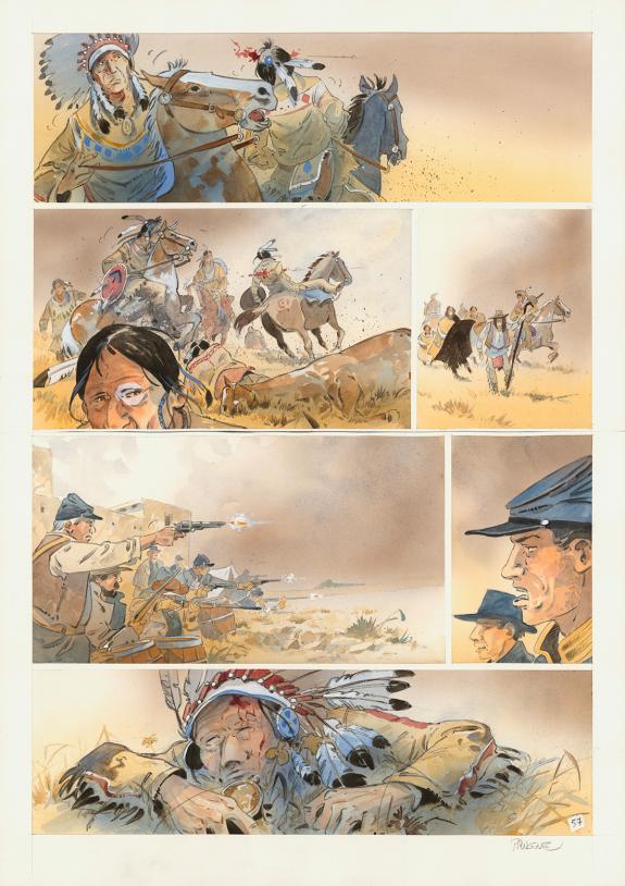 Patrick Prugne - Cheyenne, Planche originale n&deg;57