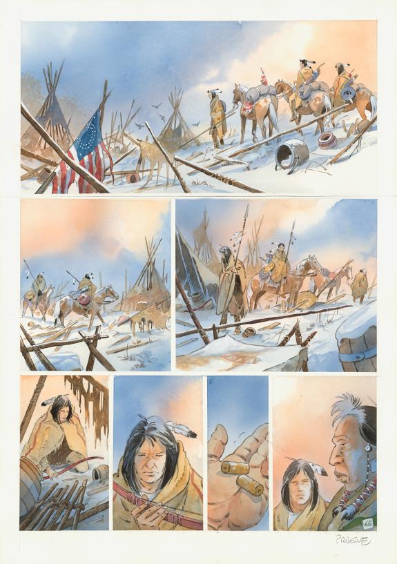 Patrick Prugne - Cheyenne, Planche originale n&deg;66