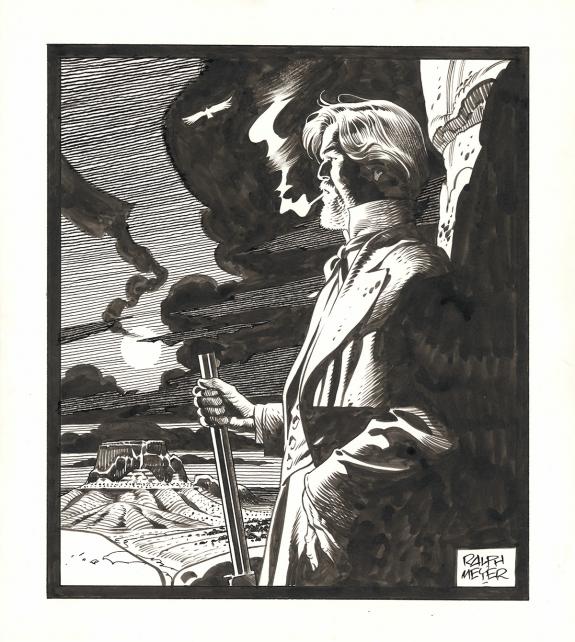 Ralph Meyer - Undertaker, Illustration originale in&eacute;dite