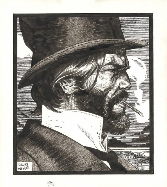 Ralph Meyer - Undertaker, Illustration originale in&eacute;dite