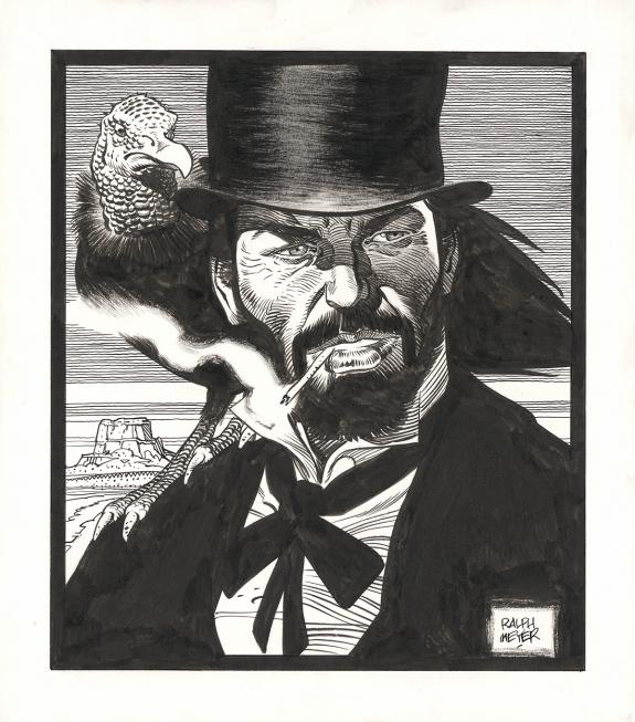 Ralph Meyer - Undertaker, Illustration originale in&eacute;dite