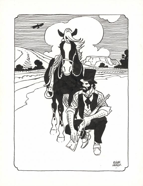 Ralph Meyer - Undertaker, Illustration originale in&eacute;dite