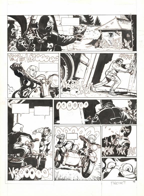 F&eacute;lix Meynet - Tatiana K., La Bo&icirc;te de pandore, Planche orig