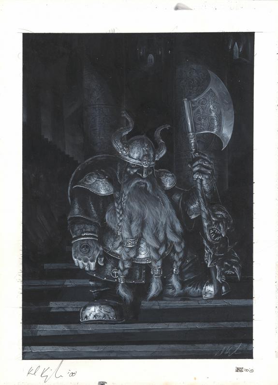 Karl Kopinski - Dark Fantasy, Illustration originale, nain