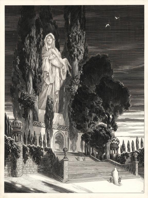 Nicolas Delort - Illustration intitul&eacute;e Le Sanctuaire