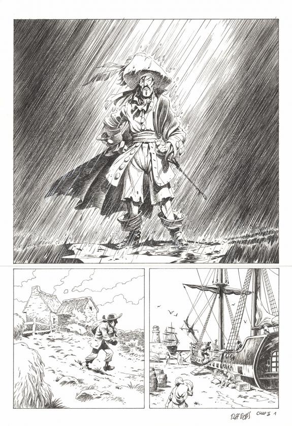 Riff Reb's - Kernok le pirate, Chapitre II, planche original