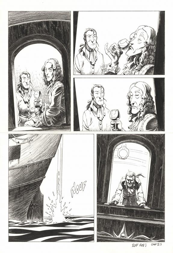 Riff Reb's - Kernok le pirate, Chapitre II, planche original