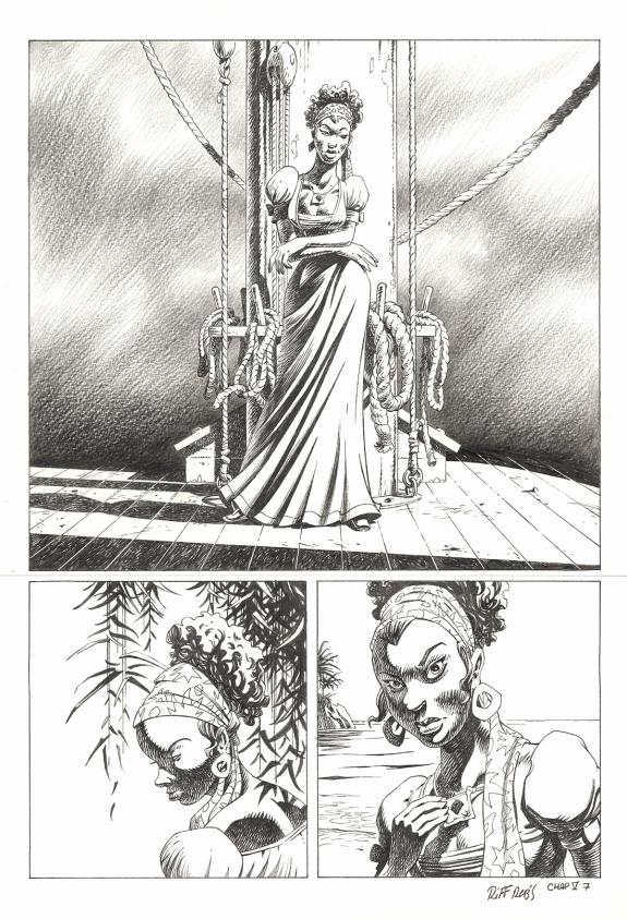 Riff Reb's - Kernok le pirate, Chapitre V, planche originale