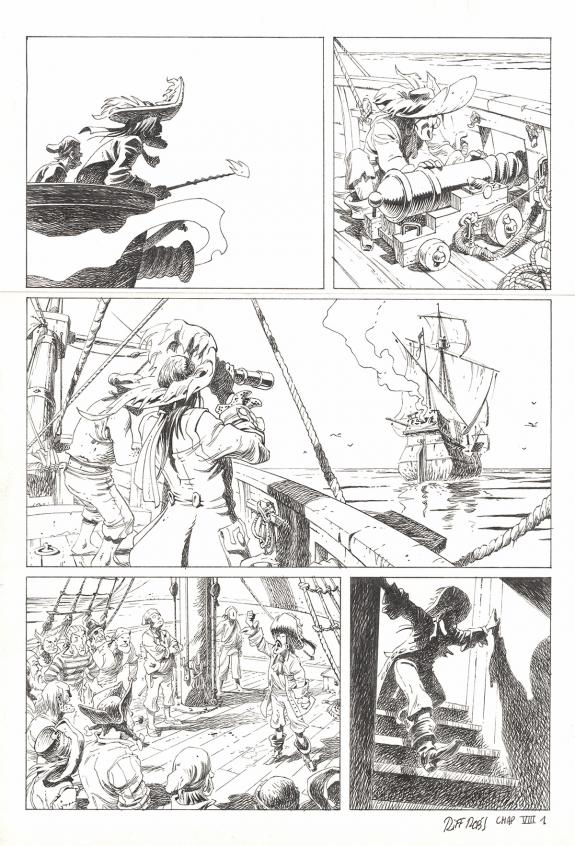 Riff Reb's - Kernok le pirate, Chapitre VIII, planche origin