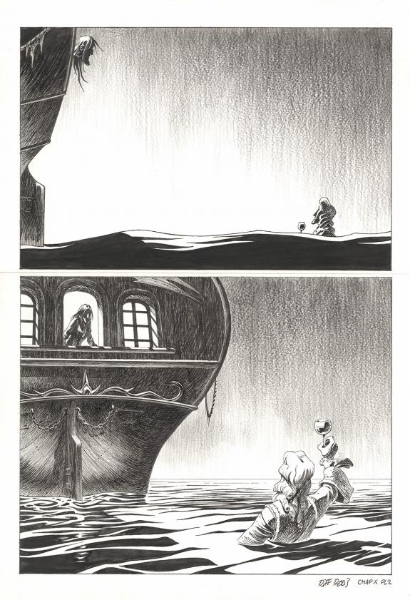 Riff Reb's - Kernok le pirate, Chapitre X, planche originale