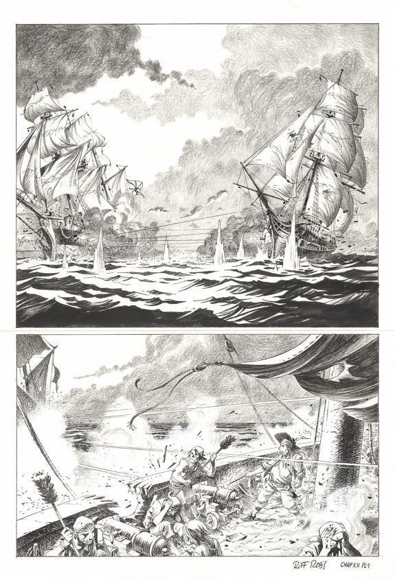 Riff Reb's - Kernok le pirate, Chapitre XII, planche origina