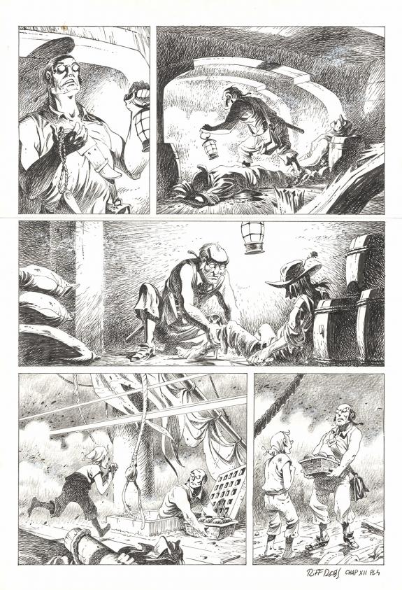 Riff Reb's - Kernok le pirate, Chapitre XII, planche origina