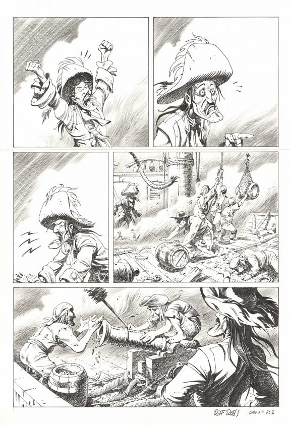 Riff Reb's - Kernok le pirate, Chapitre XIII, planche origin