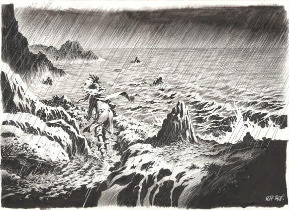 Riff Reb's - Kernok le pirate, Illustration originale in&eacute;dit