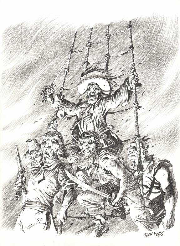 Riff Reb's - Kernok le pirate, Couverture originale de l'&eacute;di