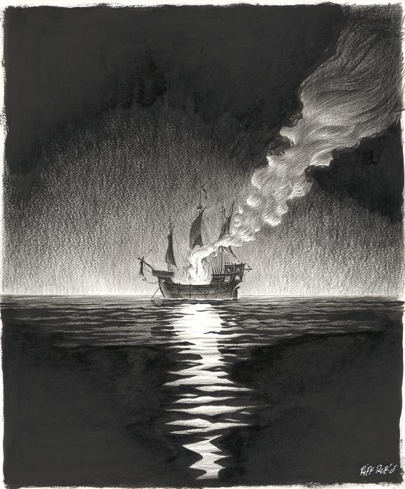 Riff Reb's - Kernok le pirate, Illustration originale pour l