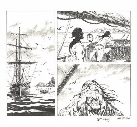 Riff Reb's - Kernok le pirate, Chapitre XIII, demi-planche o