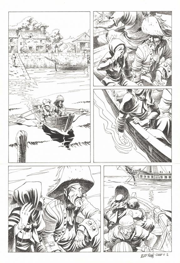 Riff Reb's - Kernok le pirate, Chapitre V, planche originale