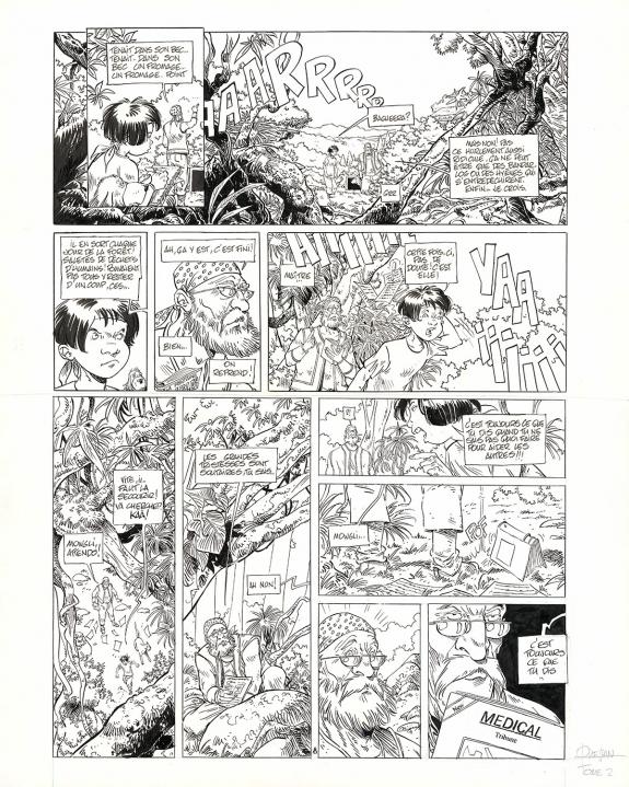 Marc N'Guessan - Petit d'homme, Secret, Planche originale n&deg;