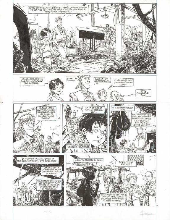 Marc N'Guessan - Petit d'homme, Secret, Planche originale n&deg;