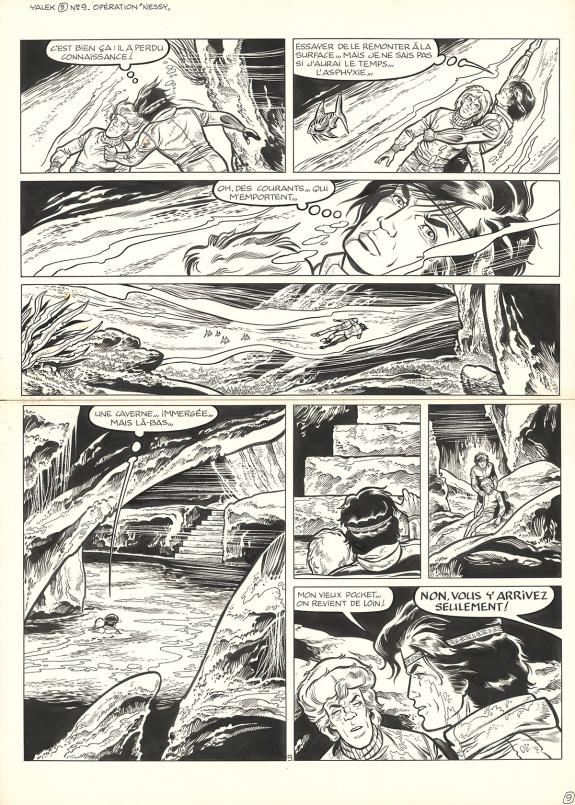Jacques Geron - Yalek, Op&eacute;ration Nessy, Planche originale n&deg;