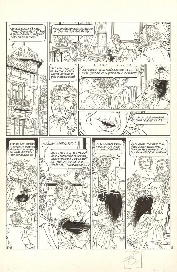 Erik Arnoux - Sophaletta, Le Souffle des loups, Planche orig