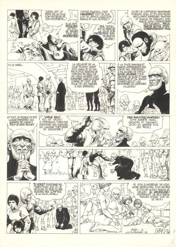 Kas - Hans, Le Visage du monstre, Planche originale n&deg; 46