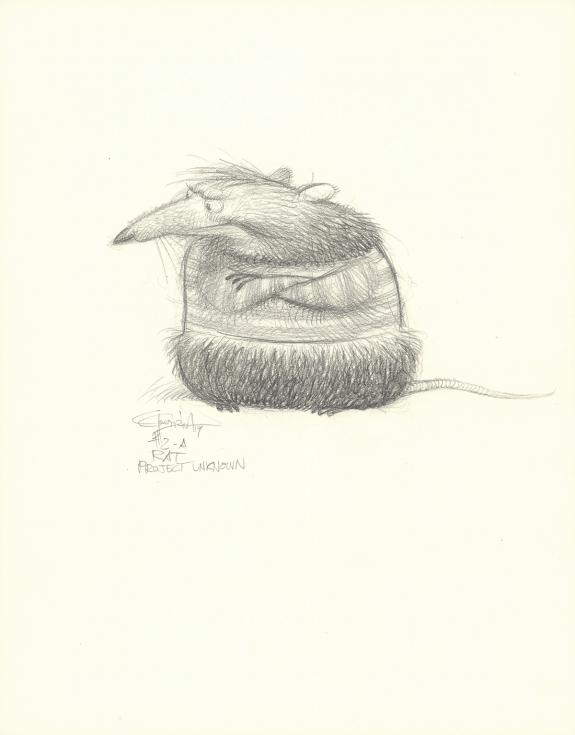 Carter Goodrich - Casting Call, Illustration originale, Rat