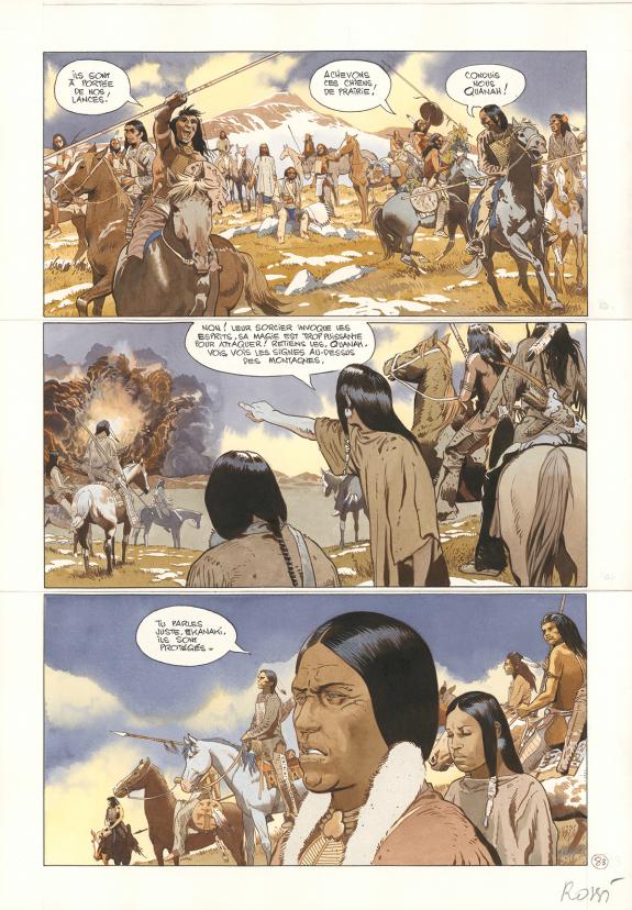 Christian Rossi - Comanche Trail, Planche originale n&deg; 83, r