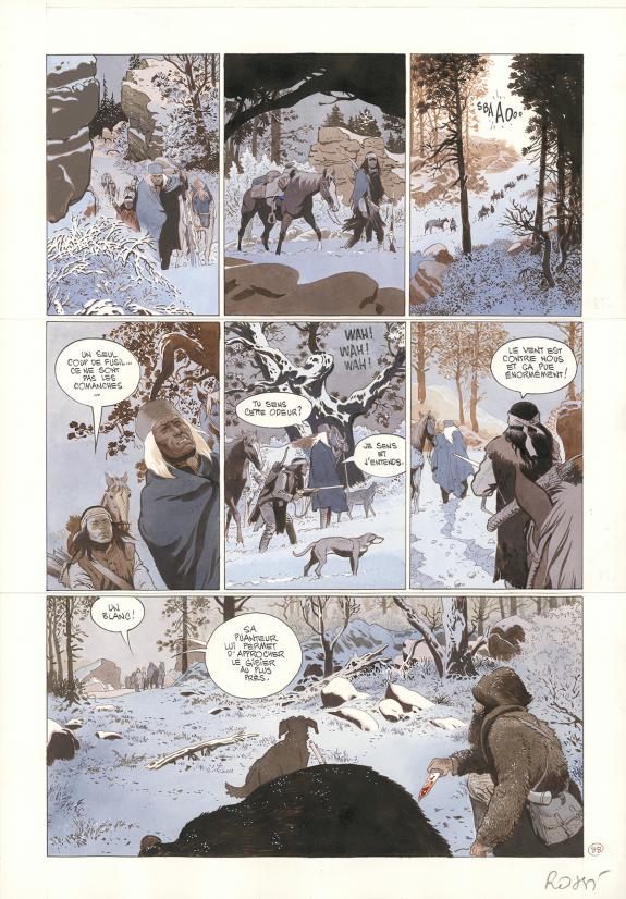 Christian Rossi - Comanche Trail, Planche originale n&deg; 88