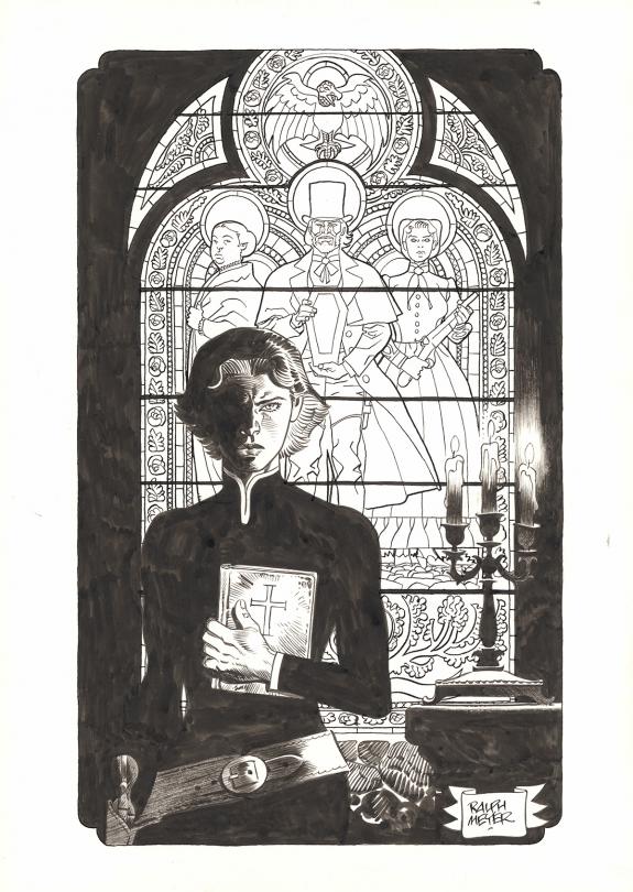 Ralph Meyer - Undertaker, Le Monde selon Oz, Illustration or
