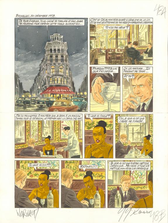 Warnauts et Raives - Les Jours heureux, Expo 58, Planche ori