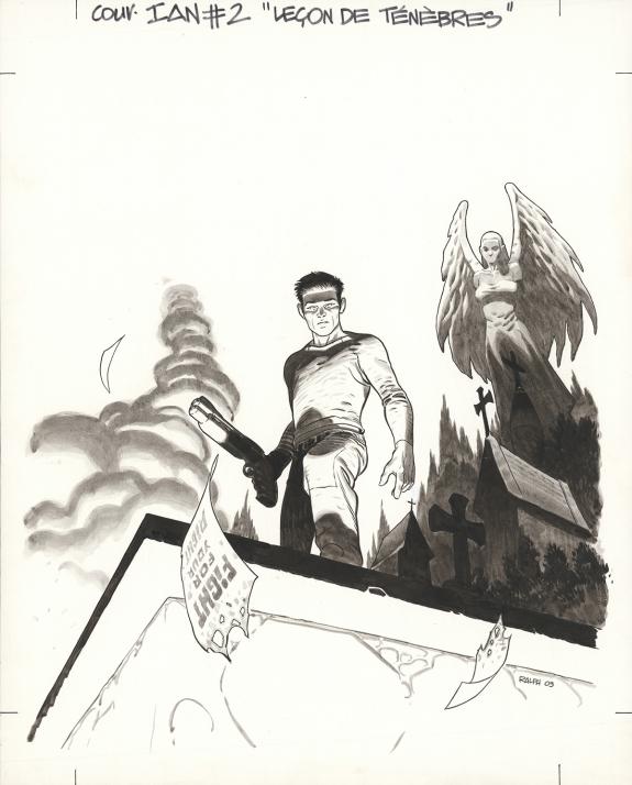 Ralph Meyer - IAN, Le&ccedil;on de t&eacute;n&egrave;bres, Illustration originale