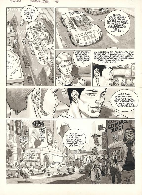Ralph Meyer - IAN, Le&ccedil;on de t&eacute;n&egrave;bres, Planche originale n&deg;4