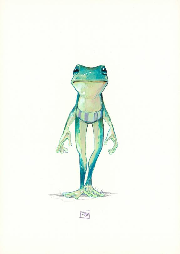 Davide Tosello - Maison Croa Croa, Illustration originale, F