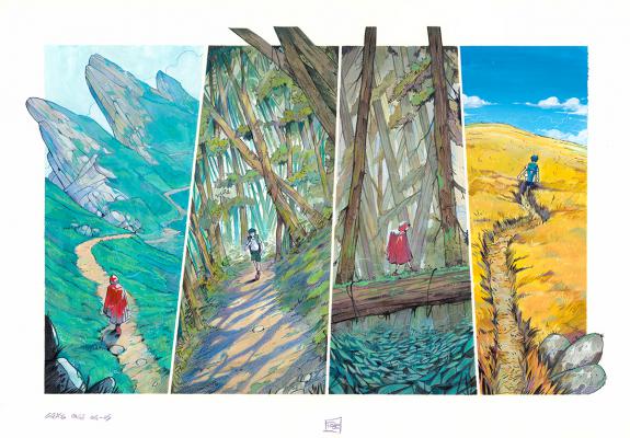 Davide Tosello - Maison Croa Croa, Double planche originale 