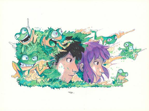 Davide Tosello - Maison Croa Croa, Illustration originale in