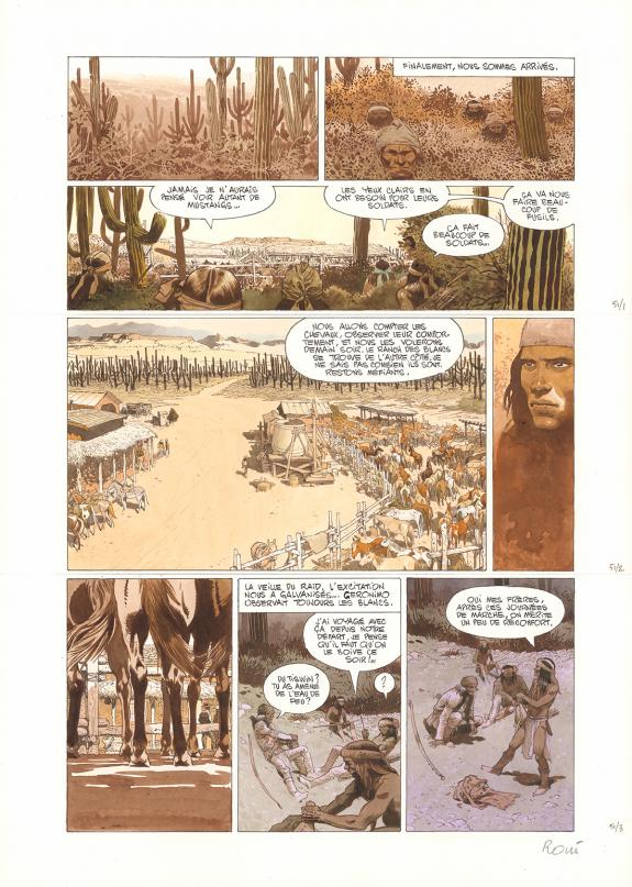 Christian Rossi - Golden West, Planche originale n&deg;51