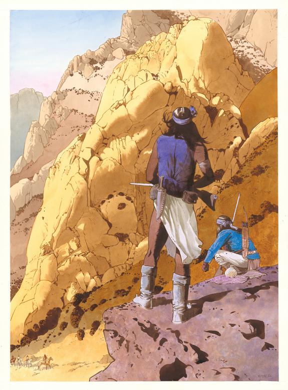 Christian Rossi - Golden West, Illustration originale