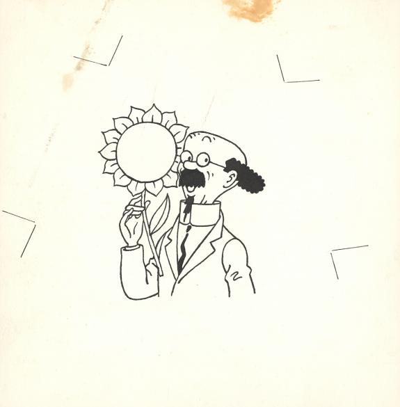 Bob De Moor - Tintin, Illustration originale r&eacute;alis&eacute;e pour l